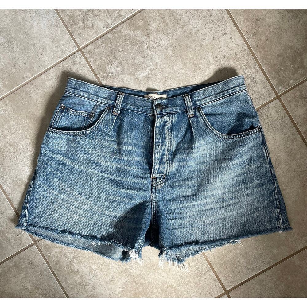 Madewell Pleated Low-Slung Shorts in Airy Denim size 29 - Picture 8 of 13